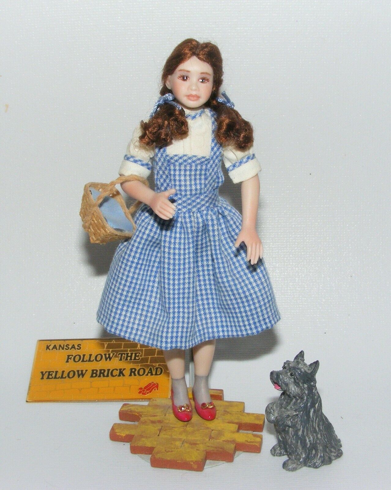Artisan Miniature Porcelain Dollhouse Doll Wizard Of Oz Dorothy