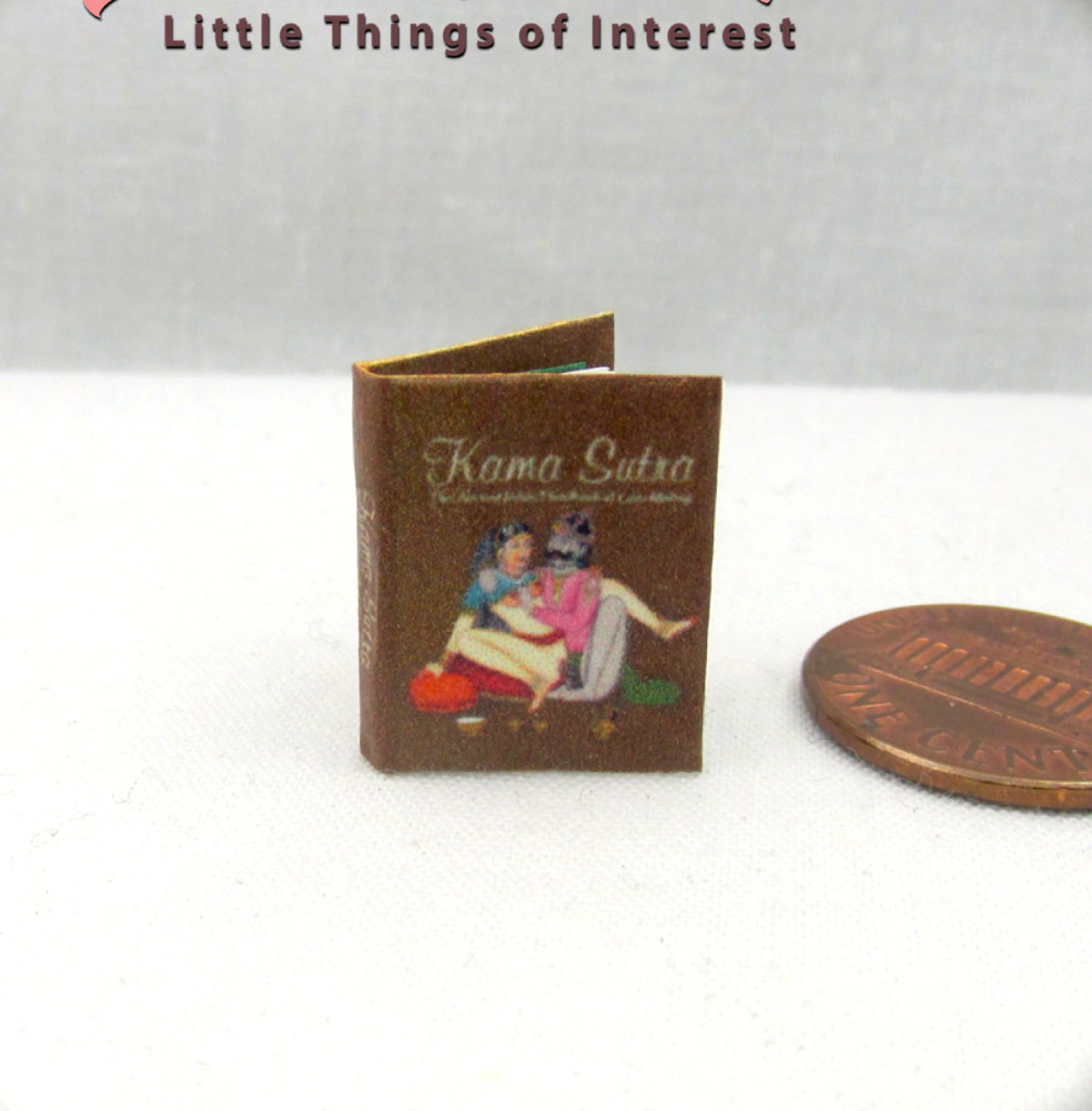 Kama Sutra Handbook Illustrated Miniature Book Dollhouse 1:12 Scale Readable